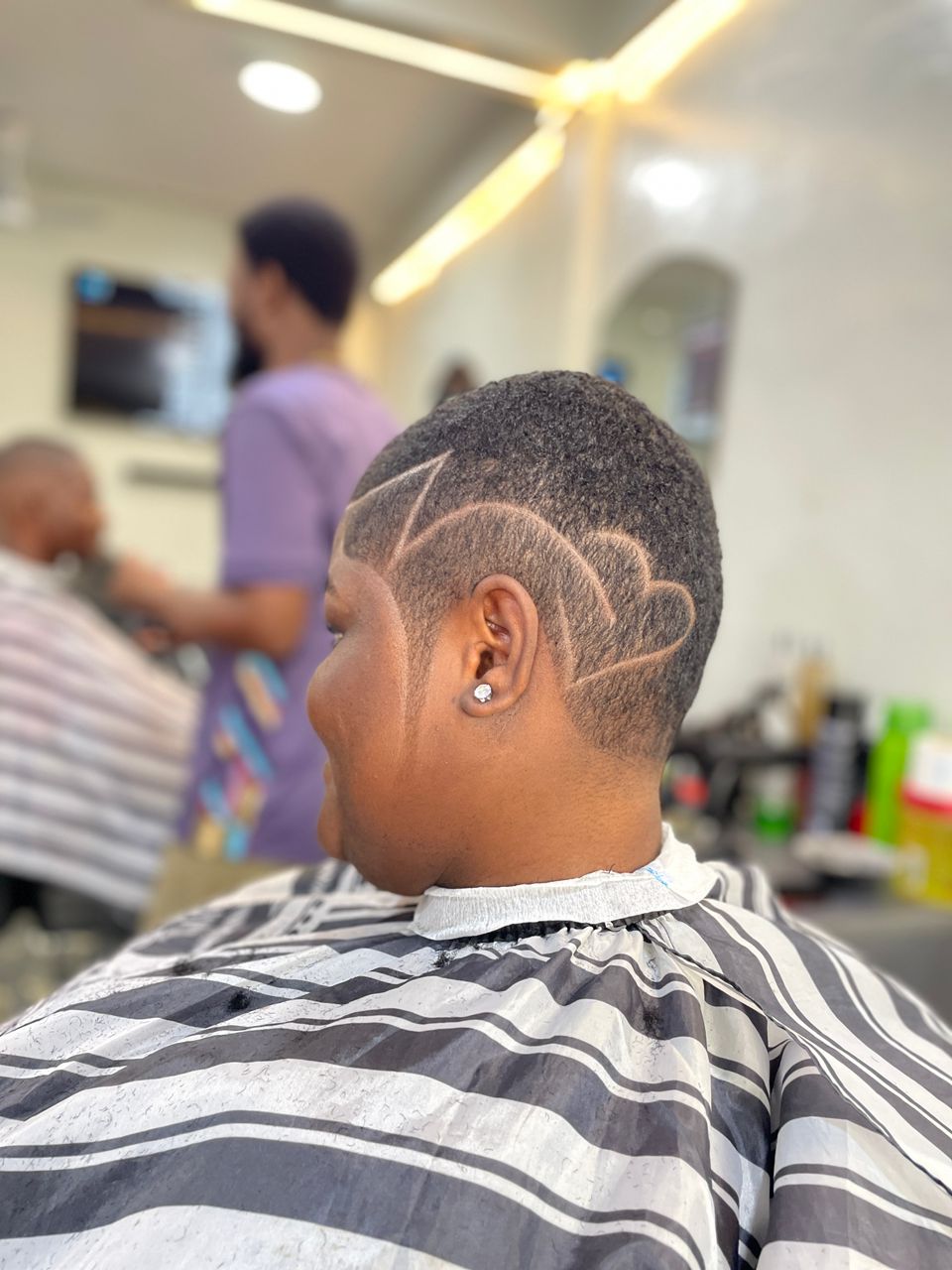 Artistic hair design cut